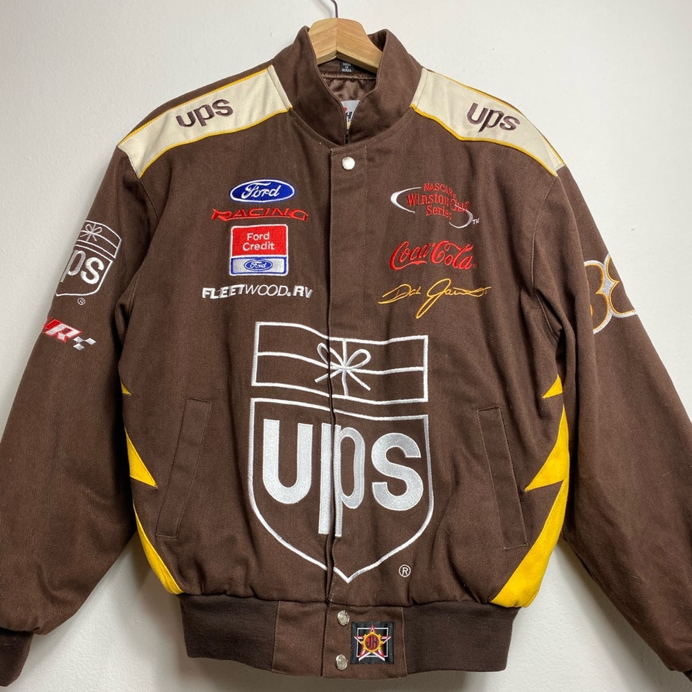 Vintage Chase Authentics UPS NASCAR Racing jacket